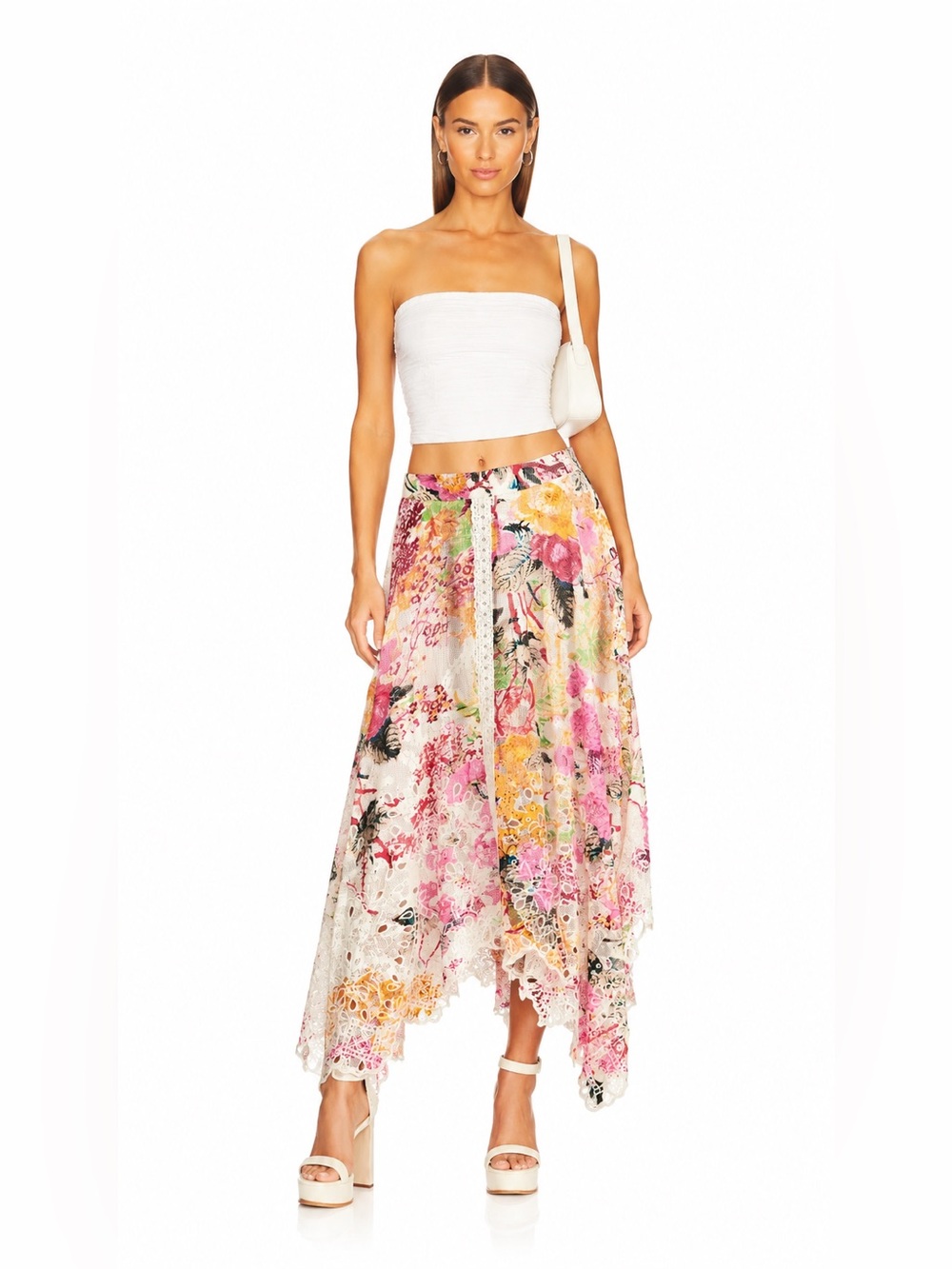 HEMANT & NANDITA Lace Maxi Skirt NWT Large Revolve